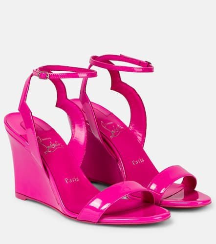 Patent leather wedge sandals - Christian Louboutin - Modalova