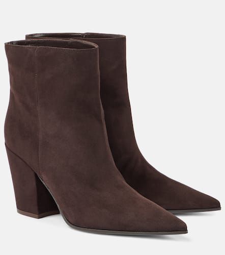 Gianvito Rossi 85 suede ankle boots - Gianvito Rossi - Modalova