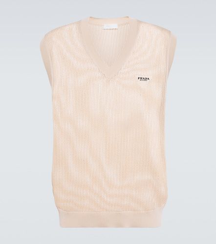 Prada Silk and cotton mesh vest - Prada - Modalova