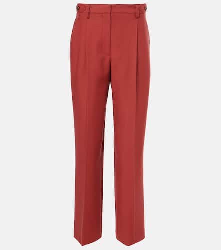 High-rise wool straight pants - Brunello Cucinelli - Modalova