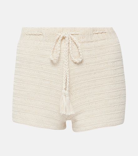 Shorts de croché de algodón a rayas - Anna Kosturova - Modalova