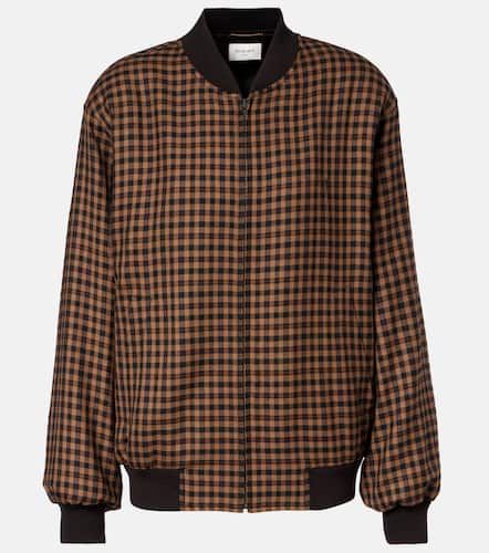 Wool teddy bomber jacket - Saint Laurent - Modalova