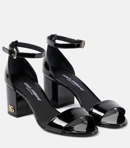 Sandalen aus Lackleder - Dolce&Gabbana - Modalova