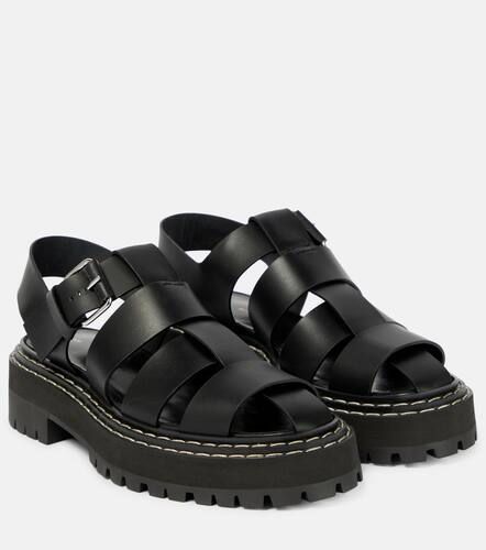 Leather platform fisherman sandals - Proenza Schouler - Modalova