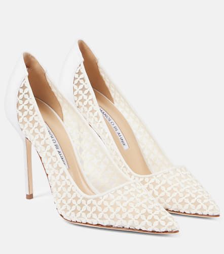 Bridal - Pumps Tora 105 in pizzo - Manolo Blahnik - Modalova