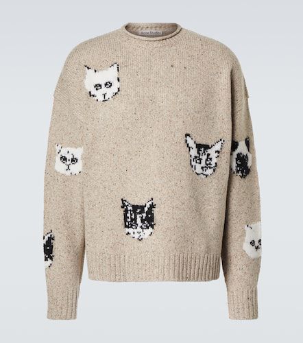 Jacquard wool-blend sweater - Acne Studios - Modalova