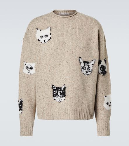 Kuelu wool-blend jacquard sweater - Acne Studios - Modalova