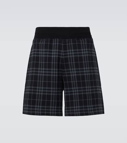 Shorts de mezcla de algodón a cuadros - Burberry - Modalova