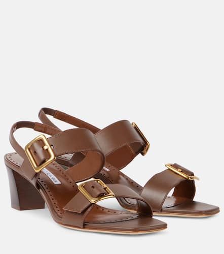 Thalitsli leather sandals - Manolo Blahnik - Modalova