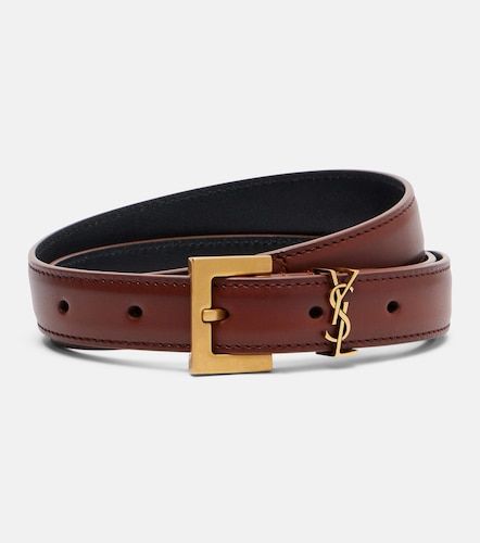 Cassandre leather belt - Saint Laurent - Modalova