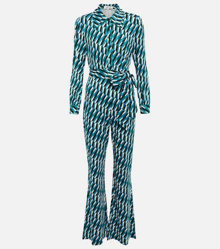 Printed tie-waist jumpsuit - Diane von Furstenberg - Modalova