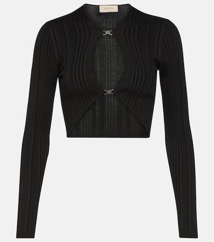 Gucci Ribbed-knit cutout top - Gucci - Modalova