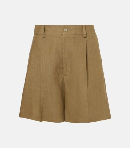 Shorts Tracy de lino plisados - Ralph Lauren Collection - Modalova