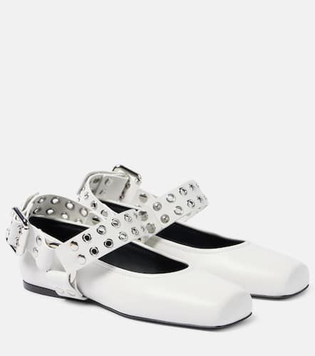 Alaïa Verzierte Ballerinas aus Leder - Alaia - Modalova