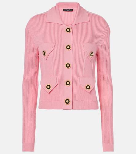 Balmain Cardigan aus Rippstrick - Balmain - Modalova