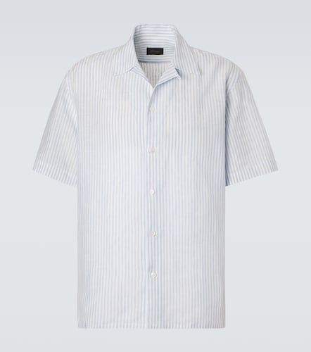 Brioni Striped linen bowling shirt - Brioni - Modalova