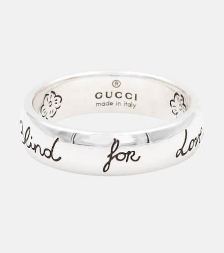 Anillo en plata de ley con grabado - Gucci - Modalova