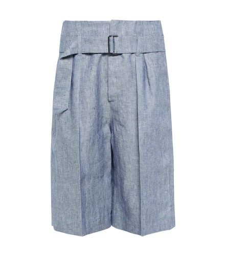 Hemp and linen bermuda shorts - Brunello Cucinelli - Modalova