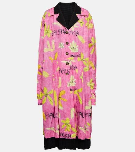 Reversible printed shirt dress - Balenciaga - Modalova