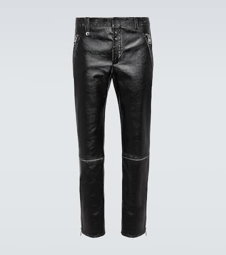 Gerade Hose aus Leder - Alexander McQueen - Modalova