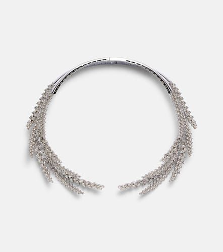 Choker Y-Couture in oro bianco 18kt con diamanti - Yeprem - Modalova