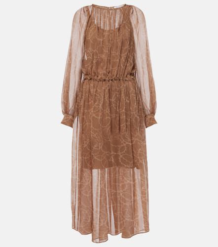 Vestido midi de georgette de seda - Max Mara - Modalova