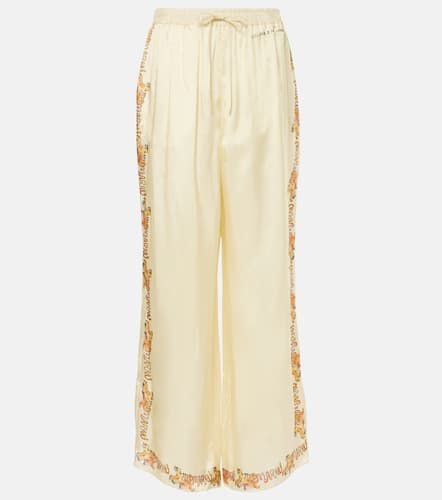 Marni Printed satin straight pants - Marni - Modalova