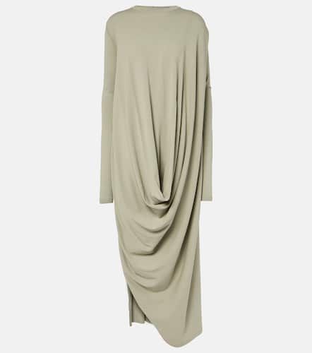 Vestido largo de jersey drapeado - Rick Owens - Modalova