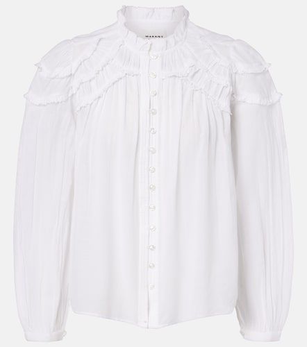 Christa ruffled cotton-blend blouse - Marant Etoile - Modalova