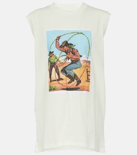 Camiseta de jersey de algodón estampada - Maison Margiela - Modalova