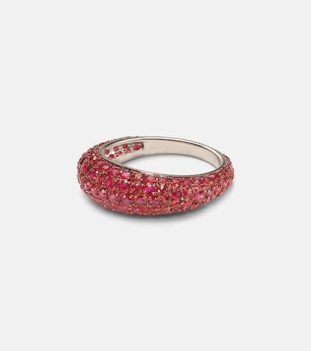 Ring Disco aus 18kt Weißgold mit Rubinen - Kamyen - Modalova