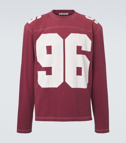 Camiseta de jersey de algodón estampada - Acne Studios - Modalova