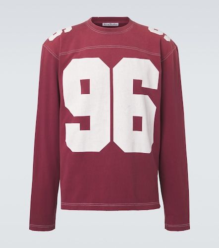 Camiseta de jersey de algodón estampada - Acne Studios - Modalova
