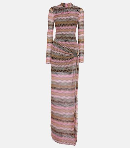 Abito lungo a zig-zag con cut-out - Missoni - Modalova