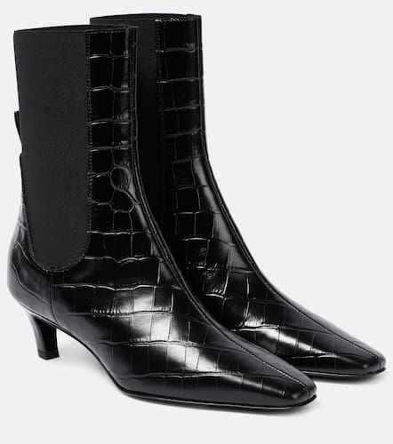 Chelsea Boots The Mid Heel aus Leder - Toteme - Modalova