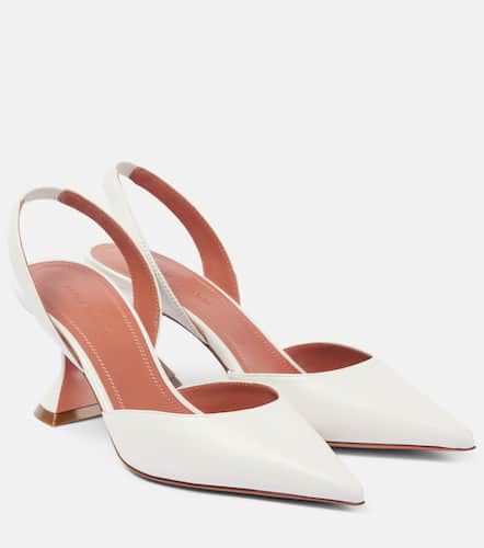 Holli 70 leather slingback pumps - Amina Muaddi - Modalova