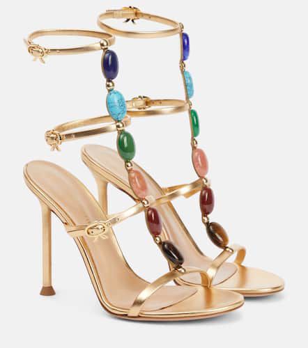 Shanti embellished leather sandals - Gianvito Rossi - Modalova