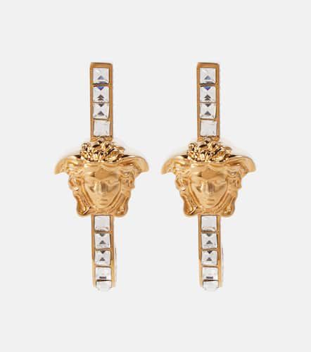 La Medusa crystal-embellished earrings - Versace - Modalova