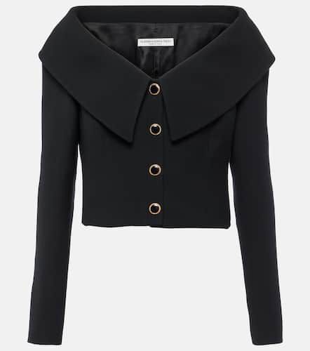 Off-shoulder wool jacket - Alessandra Rich - Modalova