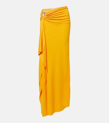 Embellished gathered jersey maxi skirt - Christopher Esber - Modalova