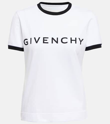 T-shirt in jersey di misto cotone - Givenchy - Modalova
