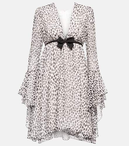 Leopard-print silk minidress - Giambattista Valli - Modalova