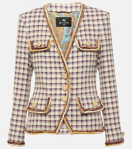 Etro Checked cotton-blend jacket - Etro - Modalova