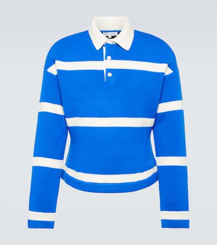 Striped wool-blend polo shirt - JW Anderson - Modalova