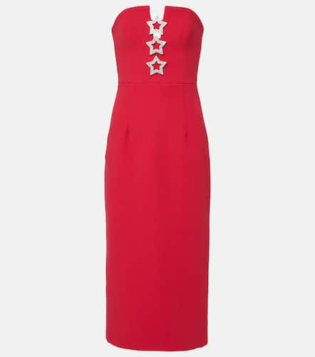 Akari embellished strapless crepe midi dress - Rebecca Vallance - Modalova