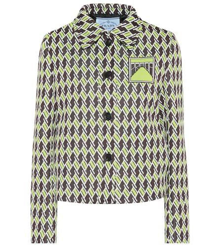 Chaqueta de punto jacquard técnica - Prada - Modalova