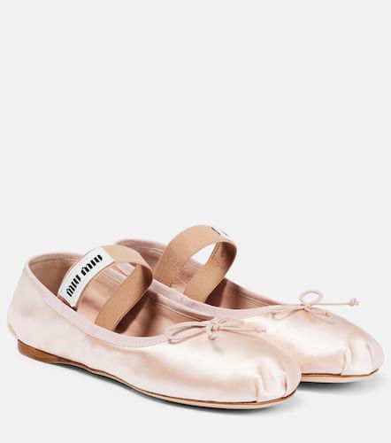 Miu Miu Ballerinas aus Satin - Miu Miu - Modalova