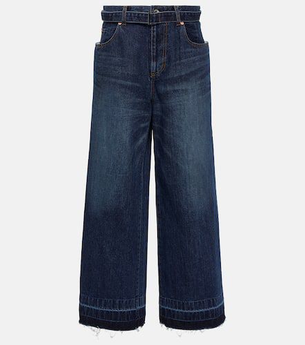Jeans a gamba larga con cintura - Sacai - Modalova