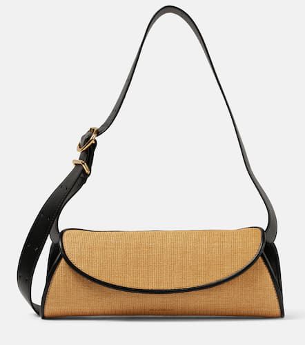 Cannolo Small leather-trimmed shoulder bag - Jil Sander - Modalova