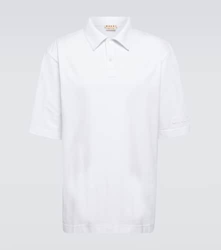 Oversized cotton jersey polo shirt - Marni - Modalova